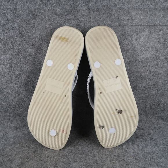 Loco Beach Shoes Womens 11 Sandals Flip Flops Casual Slip On Flat Made in Brazil - Picture 8 of 9